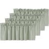 imageHVERSAILTEX Blackout Valances for WindowsShort Window Valance Curtains for Living RoomBedroomBathroom Privacy Decorative Rod Pocket Kitchen Valances2 Panels52quot W x 18quot LCharcoal GraySea Grass