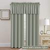 imageHVERSAILTEX Blackout Valances for WindowsShort Window Valance Curtains for Living RoomBedroomBathroom Privacy Decorative Rod Pocket Kitchen Valances2 Panels52quot W x 18quot LCharcoal GrayLight Sage