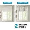 imageHVERSAILTEX Blackout Valances for WindowsShort Window Valance Curtains for Living RoomBedroomBathroom Privacy Decorative Rod Pocket Kitchen Valances2 Panels52quot W x 18quot LCharcoal GrayPale Oak