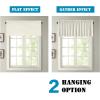 imageHVERSAILTEX Blackout Valances for WindowsShort Window Valance Curtains for Living RoomBedroomBathroom Privacy Decorative Rod Pocket Kitchen Valances2 Panels52quot W x 18quot LCharcoal GrayIvoryCream