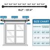 imageHVERSAILTEX Elegant Window Treatment Telescoping Double Curtain Rod Set with Classic Cap 34Inch Diameter Adjusts from 66 to 120 Inches BlackBlack