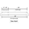 imageHVERSAILTEX Elegant Window Treatment Telescoping Double Curtain Rod Set with Classic Cap 34Inch Diameter Adjusts from 66 to 120 Inches BlackGoldish Nickel