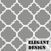 imageHVERSAILTEX Extra Wide Blackout Curtain 100x84 Inches Thermal Insulated Curtain for Sliding Glass Door Grommet Top Patio Door Curtain  Moroccan Tile Quatrefoil Pattern Teal and WhiteDove  White