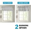 imageHVERSAILTEX Extra Wide Blackout Curtain 100x84 Inches Thermal Insulated Curtain for Sliding Glass Door Grommet Top Patio Door Curtain  Moroccan Tile Quatrefoil Pattern Teal and WhiteDove  White
