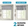 imageHVERSAILTEX Extra Wide Blackout Curtain 100x84 Inches Thermal Insulated Curtain for Sliding Glass Door Grommet Top Patio Door Curtain  Moroccan Tile Quatrefoil Pattern Teal and WhiteGrey  White