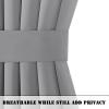 imageHVERSAILTEX Grey French Door Curtains 72 Inches Long  Blackout Patio DoorGlass Door Curtain Panels for Privacy 2 Pieces W52 x L72Inch Grey