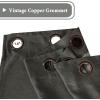 imageHVERSAILTEX Linen Blackout Curtains 45 Inches Long for BedroomLiving Room Thermal Insulated Grommet Linen Curtain Drapes Primitive Textured Burlap Effect Window Drapes 1 Panel  Heather Aegean BlueHeather Charcoal Gray