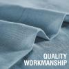 imageHVERSAILTEX Linen Sheer Curtains 84 Inches Long Grommet Natural Linen Blended Curtains for Living Room Window Treatments Bedroom Curtains 2 Panels Light Filtering Curtain W52 x L84 inch Off WhiteBlue Stone