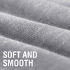 imageHVERSAILTEX Linen Sheer Curtains 84 Inches Long Grommet Natural Linen Blended Curtains for Living Room Window Treatments Bedroom Curtains 2 Panels Light Filtering Curtain W52 x L84 inch Off WhiteGrey