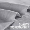 imageHVERSAILTEX Linen Sheer Curtains 84 Inches Long Grommet Natural Linen Blended Curtains for Living Room Window Treatments Bedroom Curtains 2 Panels Light Filtering Curtain W52 x L84 inch Off WhiteGrey