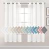 imageHVERSAILTEX Linen Sheer Curtains 84 Inches Long Grommet Natural Linen Blended Curtains for Living Room Window Treatments Bedroom Curtains 2 Panels Light Filtering Curtain W52 x L84 inch Off WhiteOff White