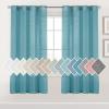 imageHVERSAILTEX Linen Sheer Curtains 84 Inches Long Grommet Natural Linen Blended Curtains for Living Room Window Treatments Bedroom Curtains 2 Panels Light Filtering Curtain W52 x L84 inch Off WhiteTurquoise