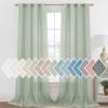 imageHVERSAILTEX Linen Sheer Curtains 84 Inches Long Grommet Natural Linen Blended Curtains for Living Room Window Treatments Bedroom Curtains 2 Panels Light Filtering Curtain W52 x L84 inch Off WhiteSage