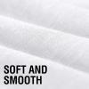 imageHVERSAILTEX Linen Sheer Curtains 84 Inches Long Grommet Natural Linen Blended Curtains for Living Room Window Treatments Bedroom Curtains 2 Panels Light Filtering Curtain W52 x L84 inch Off WhitePure White