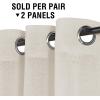 imageHVERSAILTEX Linen Sheer Curtains 84 Inches Long Grommet Natural Linen Blended Curtains for Living Room Window Treatments Bedroom Curtains 2 Panels Light Filtering Curtain W52 x L84 inch Off WhiteIvory