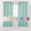 imageHVERSAILTEX Linen Sheer Curtains 84 Inches Long Grommet Natural Linen Blended Curtains for Living Room Window Treatments Bedroom Curtains 2 Panels Light Filtering Curtain W52 x L84 inch Off WhiteSea Mist