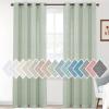 imageHVERSAILTEX Linen Sheer Curtains 84 Inches Long Grommet Natural Linen Blended Curtains for Living Room Window Treatments Bedroom Curtains 2 Panels Light Filtering Curtain W52 x L84 inch Off WhiteSage