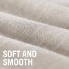 imageHVERSAILTEX Linen Sheer Curtains 84 Inches Long Grommet Natural Linen Blended Curtains for Living Room Window Treatments Bedroom Curtains 2 Panels Light Filtering Curtain W52 x L84 inch Off WhiteLinen