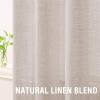 imageHVERSAILTEX Linen Sheer Curtains 84 Inches Long Grommet Natural Linen Blended Curtains for Living Room Window Treatments Bedroom Curtains 2 Panels Light Filtering Curtain W52 x L84 inch Off WhiteLinen