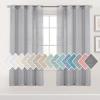 imageHVERSAILTEX Linen Sheer Curtains 84 Inches Long Grommet Natural Linen Blended Curtains for Living Room Window Treatments Bedroom Curtains 2 Panels Light Filtering Curtain W52 x L84 inch Off WhiteGrey