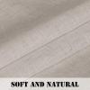 imageHVERSAILTEX Natural Linen Curtains 36 Inch Length  Textured Flax Tiers for KitchenBathroom Windows Rod Pocket Small Curtains 2 Panels AngoraAngora