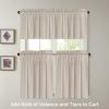 imageHVERSAILTEX Natural Linen Curtains 36 Inch Length  Textured Flax Tiers for KitchenBathroom Windows Rod Pocket Small Curtains 2 Panels AngoraAngora