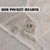 imageHVERSAILTEX Natural Linen Curtains 36 Inch Length  Textured Flax Tiers for KitchenBathroom Windows Rod Pocket Small Curtains 2 Panels AngoraAngora