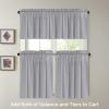 imageHVERSAILTEX Natural Linen Curtains 36 Inch Length  Textured Flax Tiers for KitchenBathroom Windows Rod Pocket Small Curtains 2 Panels AngoraDove
