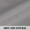 imageHVERSAILTEX Natural Linen Curtains 36 Inch Length  Textured Flax Tiers for KitchenBathroom Windows Rod Pocket Small Curtains 2 Panels AngoraDove