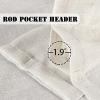 imageHVERSAILTEX Natural Linen Curtains 36 Inch Length  Textured Flax Tiers for KitchenBathroom Windows Rod Pocket Small Curtains 2 Panels AngoraNatural