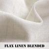 imageHVERSAILTEX Natural Linen Curtains 36 Inch Length  Textured Flax Tiers for KitchenBathroom Windows Rod Pocket Small Curtains 2 Panels AngoraNatural