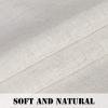 imageHVERSAILTEX Natural Linen Curtains 36 Inch Length  Textured Flax Tiers for KitchenBathroom Windows Rod Pocket Small Curtains 2 Panels AngoraNatural