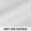 imageHVERSAILTEX Natural Linen Curtains 36 Inch Length  Textured Flax Tiers for KitchenBathroom Windows Rod Pocket Small Curtains 2 Panels AngoraOff White