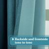 imageHVERSAILTEX Room Darkening Linen Curtain for BedroomLiving Room Extra Wide Blackout Curtains 100 x 84 Inches for Patio Glass Door Primitive Textured Thick Linen Burlap Fabric Heather Aegean BlueHeather Aegean Blue