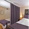 imageHVERSAILTEX Room Darkening Linen Curtain for BedroomLiving Room Extra Wide Blackout Curtains 100 x 84 Inches for Patio Glass Door Primitive Textured Thick Linen Burlap Fabric Heather Aegean BlueHeather Mauve