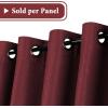 imageHVERSAILTEX Room Darkening Linen Curtain for BedroomLiving Room Extra Wide Blackout Curtains 100 x 84 Inches for Patio Glass Door Primitive Textured Thick Linen Burlap Fabric Heather Aegean BlueHeather Burgundy