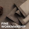 imageHVERSAILTEX Room Darkening Linen Curtain for BedroomLiving Room Extra Wide Blackout Curtains 100 x 84 Inches for Patio Glass Door Primitive Textured Thick Linen Burlap Fabric Heather Aegean BlueHeather Cocoa Brown