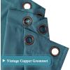 imageHVERSAILTEX Room Darkening Linen Curtain for BedroomLiving Room Extra Wide Blackout Curtains 100 x 84 Inches for Patio Glass Door Primitive Textured Thick Linen Burlap Fabric Heather Aegean BlueHeather Aegean Blue