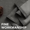 imageHVERSAILTEX Room Darkening Linen Curtain for BedroomLiving Room Extra Wide Blackout Curtains 100 x 84 Inches for Patio Glass Door Primitive Textured Thick Linen Burlap Fabric Heather Aegean BlueHeather Charcoal Gray