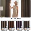 imageHVERSAILTEX Room Darkening Linen Curtain for BedroomLiving Room Extra Wide Blackout Curtains 100 x 84 Inches for Patio Glass Door Primitive Textured Thick Linen Burlap Fabric Heather Aegean BlueHeather Cocoa Brown