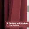 imageHVERSAILTEX Room Darkening Linen Curtain for BedroomLiving Room Extra Wide Blackout Curtains 100 x 84 Inches for Patio Glass Door Primitive Textured Thick Linen Burlap Fabric Heather Aegean BlueHeather Burgundy