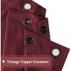 imageHVERSAILTEX Room Darkening Linen Curtain for BedroomLiving Room Extra Wide Blackout Curtains 100 x 84 Inches for Patio Glass Door Primitive Textured Thick Linen Burlap Fabric Heather Aegean BlueHeather Burgundy