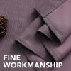 imageHVERSAILTEX Room Darkening Linen Curtain for BedroomLiving Room Extra Wide Blackout Curtains 100 x 84 Inches for Patio Glass Door Primitive Textured Thick Linen Burlap Fabric Heather Aegean BlueHeather Mauve