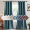 imageHVERSAILTEX Room Darkening Linen Curtain for BedroomLiving Room Extra Wide Blackout Curtains 100 x 84 Inches for Patio Glass Door Primitive Textured Thick Linen Burlap Fabric Heather Aegean BlueHeather Aegean Blue