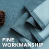 imageHVERSAILTEX Room Darkening Linen Curtain for BedroomLiving Room Extra Wide Blackout Curtains 100 x 84 Inches for Patio Glass Door Primitive Textured Thick Linen Burlap Fabric Heather Aegean BlueHeather Aegean Blue