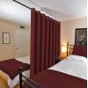 imageHVERSAILTEX Room Darkening Linen Curtain for BedroomLiving Room Extra Wide Blackout Curtains 100 x 84 Inches for Patio Glass Door Primitive Textured Thick Linen Burlap Fabric Heather Aegean BlueHeather Burgundy