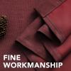 imageHVERSAILTEX Room Darkening Linen Curtain for BedroomLiving Room Extra Wide Blackout Curtains 100 x 84 Inches for Patio Glass Door Primitive Textured Thick Linen Burlap Fabric Heather Aegean BlueHeather Burgundy