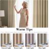 imageHVERSAILTEX Room Darkening Linen Curtain for BedroomLiving Room Extra Wide Blackout Curtains 100 x 84 Inches for Patio Glass Door Primitive Textured Thick Linen Burlap Fabric Heather Aegean BlueHeather Beige