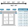 imageHVERSAILTEX Single Window Curtain Rods for Windows 28 to 48 Inches Adjustable Decorative 34 Inch Diameter with Classic Finials BlackBlack