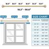 imageHVERSAILTEX Single Window Curtain Rods for Windows 28 to 48 Inches Adjustable Decorative 34 Inch Diameter with Classic Finials BlackChampagne Gold